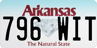 AR license plate 796WIT