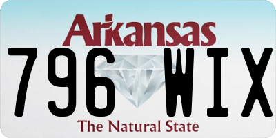 AR license plate 796WIX