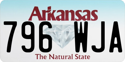AR license plate 796WJA