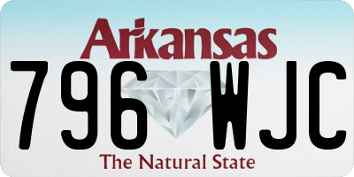 AR license plate 796WJC