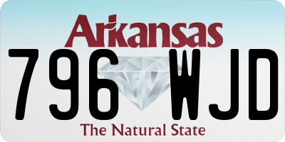 AR license plate 796WJD