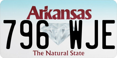 AR license plate 796WJE
