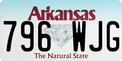 AR license plate 796WJG