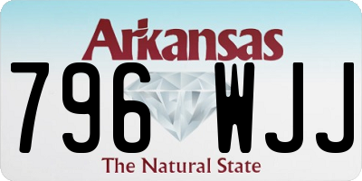 AR license plate 796WJJ