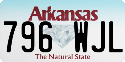 AR license plate 796WJL
