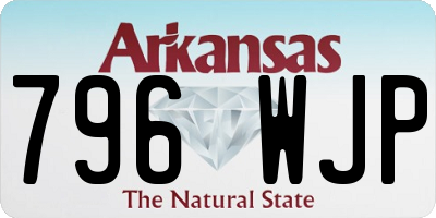 AR license plate 796WJP