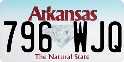 AR license plate 796WJQ