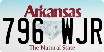 AR license plate 796WJR