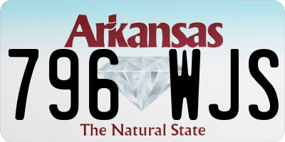 AR license plate 796WJS