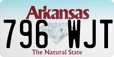 AR license plate 796WJT
