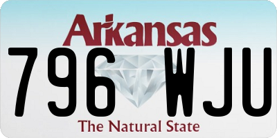 AR license plate 796WJU