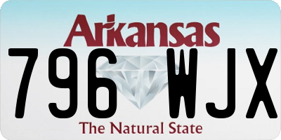 AR license plate 796WJX