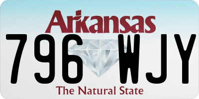 AR license plate 796WJY