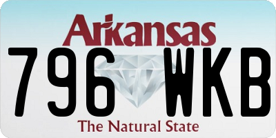 AR license plate 796WKB