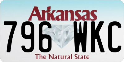 AR license plate 796WKC