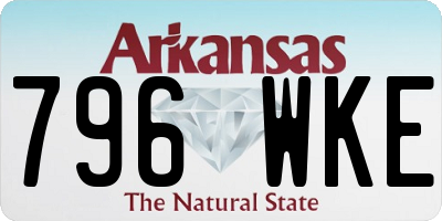 AR license plate 796WKE