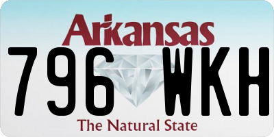 AR license plate 796WKH