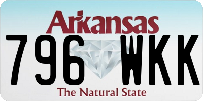 AR license plate 796WKK