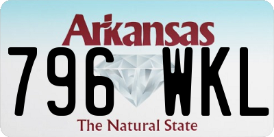AR license plate 796WKL