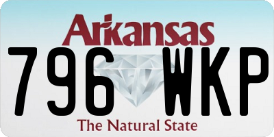 AR license plate 796WKP