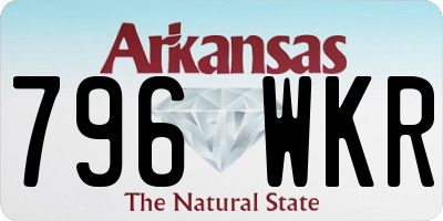 AR license plate 796WKR
