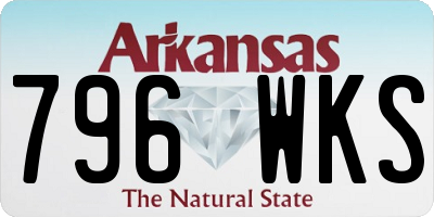 AR license plate 796WKS