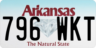 AR license plate 796WKT