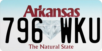 AR license plate 796WKU