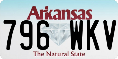 AR license plate 796WKV
