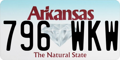 AR license plate 796WKW
