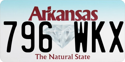AR license plate 796WKX