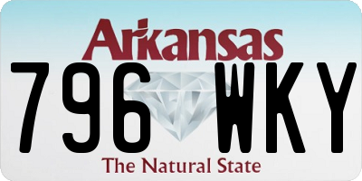 AR license plate 796WKY