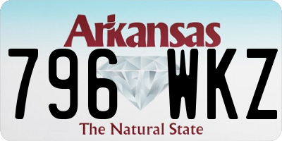 AR license plate 796WKZ