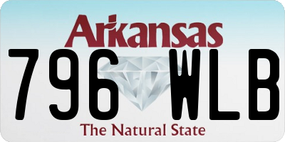 AR license plate 796WLB