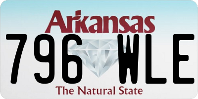 AR license plate 796WLE
