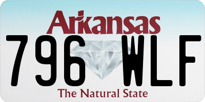 AR license plate 796WLF