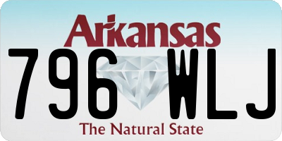 AR license plate 796WLJ