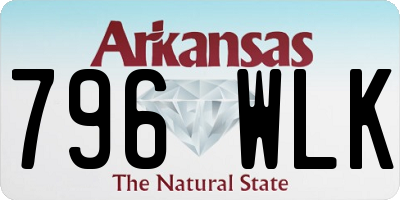 AR license plate 796WLK