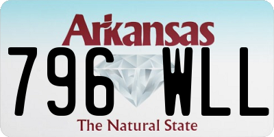 AR license plate 796WLL