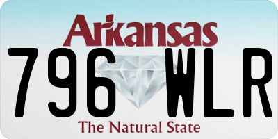 AR license plate 796WLR