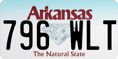 AR license plate 796WLT