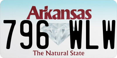 AR license plate 796WLW