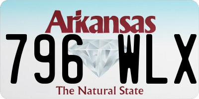 AR license plate 796WLX