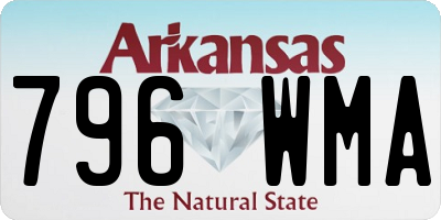 AR license plate 796WMA