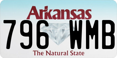 AR license plate 796WMB