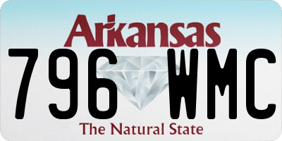 AR license plate 796WMC