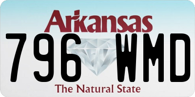 AR license plate 796WMD