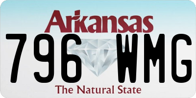 AR license plate 796WMG