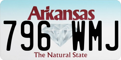 AR license plate 796WMJ