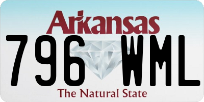 AR license plate 796WML